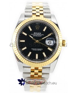 Rolex Datejust M126333 41MM ETA3235 72 Hours Power Black Dial Jubilee 1:1 Mirror Replica Yellow Gold 904L Steel
