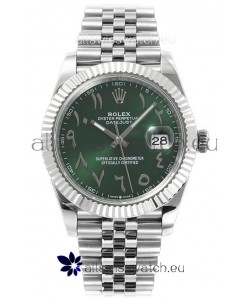 Rolex Datejust M126300 41MM ETA3235 Green Arabic Dial - 904L Steel Casing 