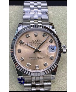 Rolex Datejust 31MM Swiss 1:1 Mirror Replica in 904L Steel - Champange Dial