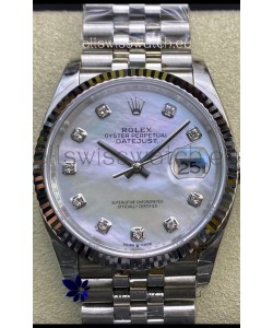 Rolex Datejust 178384 31MM Swiss 1:1 Mirror Replica in 904L Steel - White Pearl Dial 
