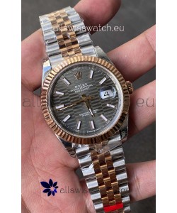 Rolex Datejust Cal.3235 Movement 1:1 Mirror Replica 904L Steel 41MM - Grey Fluted Motif Dial