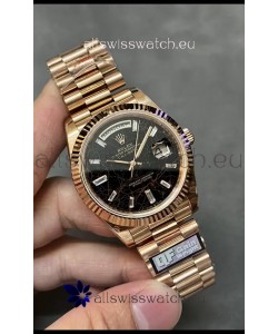 Rolex Day Date Presidential 18K Rose Gold Watch 40MM - Eisenkiesel Dial 1:1 Mirror Quality