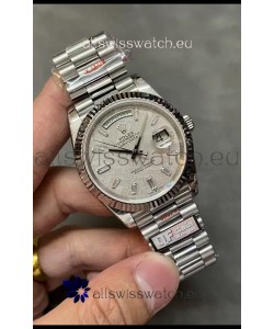 Rolex Day Date Presidential 904L Steel 40MM - Grey Dial 1:1 Mirror Quality Watch