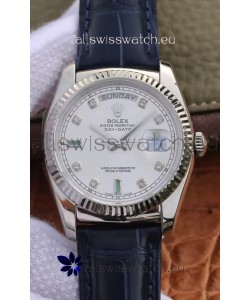 Rolex Day Date 904L Steel Casing Watch in Steel Dial 36MM - 1:1 Mirror Quality 