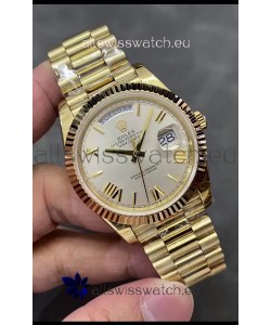 Rolex Day Date Presidential 18K Rose Gold Watch 40MM - Steel Dial 1:1 Mirror Quality