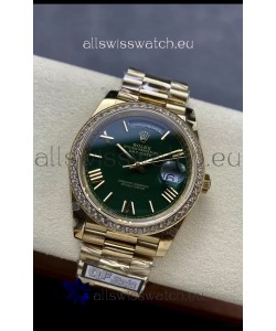 Rolex Day Date Presidential 18K Rose Gold Watch 40MM - Olive Green Dial 1:1 Mirror Quality