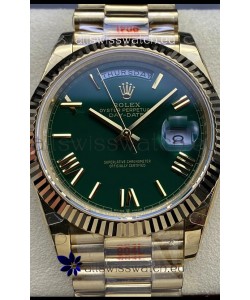 Rolex Day Date Presidential 18K Rose Gold Watch 40MM - Olive Green Dial 1:1 Mirror Quality