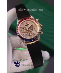 Rolex Daytona Super Clone 116595RBOW Rose Gold 1:1 Mirror Cal.4131 Movement Repllica Watch 