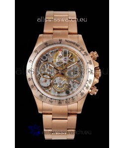 Rolex Daytona Super Clone "Artisans De Genève - Glacier" Edition Rose Gold Watch 