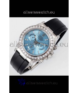 Rolex Daytona Super Clone ICE Blue Dial Stainless Steel 1:1 Mirror Cal.4131 Movement Replica Watch