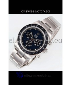 Rolex Daytona Super Clone BLAKEN Paul Newman Black Dial Swiss Replica Watch - 4130 Movement