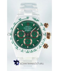 Rolex Daytona AET Remould Dark Green Dial Full Ceramic Strap Watch in Cal.4130 Movement