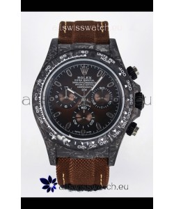Rolex Daytona Super Clone DiW Edition Carbon Fiber Watch in Brown Dial - Cal.4130 Movement