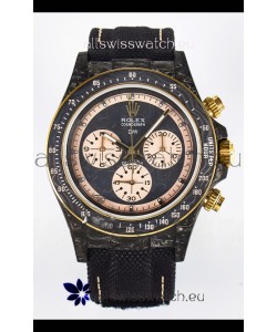 Rolex Daytona Super Clone DiW Edition Carbon Fiber Watch in Grey Dial - Cal.4130 Movement