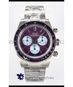 Rolex Daytona Super Clone Artisans De Geneve Edition Maroon Dial Swiss Replica Watch