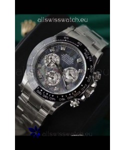 Rolex Daytona Super Clone White Gold Casing Pearl Dial Cal.4131 Movement Watch Ceramic Bezel