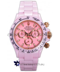 Rolex Daytona Pink Ceramic Strap Watch in Cal.4130 Movement Mirror Replica