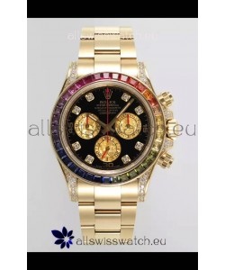Rolex Cosmograph Daytona 116598BROW Yellow Gold Original Cal.4130 Movement 
