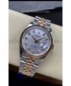 Rolex Datejust Cal.3235 Movement 1:1 Mirror Replica 904L Steel 36MM - Grey Fluted Motif Dial