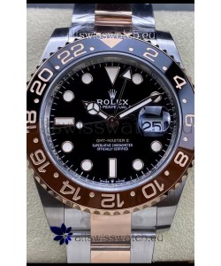 Rolex GMT Masters II M126711CHNR-0002 Everose Two Tone Gold Swiss Replica 1:1 Mirror Watch