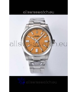 Rolex Oyster Perpetual REF#124300 41MM Cal.3230 Movement Swiss Replica Dark Yellow Dial 904L Steel 1:1 Mirror Replica Watch