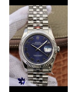Rolex Datejust 31MM ETA-2671 Movement Swiss Replica in 904L Steel in Blue Roman Dial