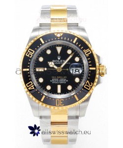 Rolex Sea-Dweller Super Clone 126603 Swiss Replica Watch 1:1 Mirror Replica in Two Tone Casing 904L Steel
