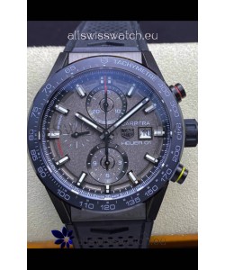 Tag Heuer Carrera Heuer 01 Swiss Replica Watch in Ceramic Casing - Grey Dial 
