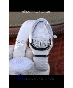 Bvlgari Serpenti Edition White Ceramic Replica Watch in 1:1 Mirror Quality 