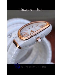 Bvlgari Serpenti Edition White Ceramic Replica Watch in 1:1 Mirror Quality 