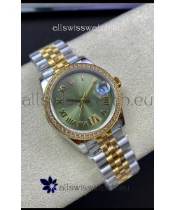 Rolex Datejust M278383RBR 31MM Swiss Replica in 904L Steel 2 Tone Yellow Gold Green Dial 1:1 Quality