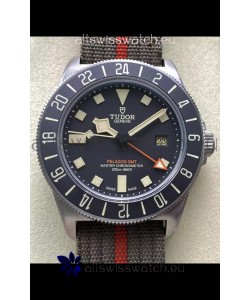 Tudor Pelagos FXD GMT Titanium Casing 1:1 Mirror Replica Black Dial in Green Nato Strap