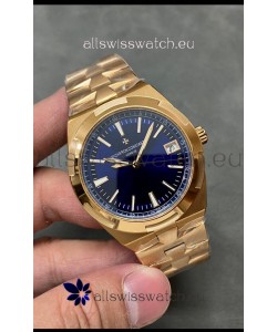 Vacheron Constantin Overseas Rose Gold 1:1 Mirror Replica Watch Blue Dial 