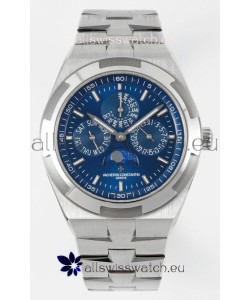 Vacheron Constantin Overseas Perpetual Calendar Ultra-Thin Blue Dial with Steel Strap