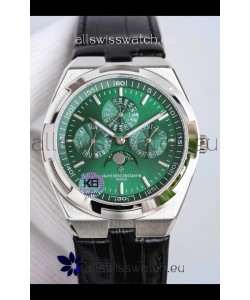 Vacheron Constantin Overseas Perpetual Calendar Ultra-Thin Green Dial with Leather Strap