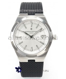 Vacheron Constantin Super Clone Overseas Edition Steel Casing and Dial in Rubber Strap
