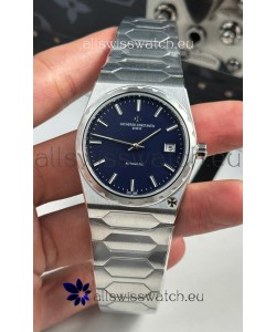 Vacheron Constantin Historiques 222 Super Clone 37MM Steel Casing Watch in Blue Dial 