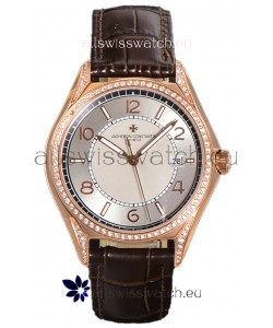 Vacheron Constantin Fiftysix Edition 904L Steel Rose Gold 1:1 Mriror Replica Creme Dial