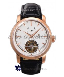 Vacheron Constantin Traditionelle 14-Day Tourbillon White Dial Rose Gold 1:1 Mirror Replica Watch 