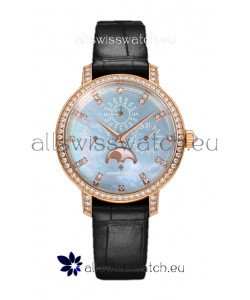 Vacheron Constantin Traditionelle Perpetual Calendar Ultra-Thin Rose Gold Swiss Replica 