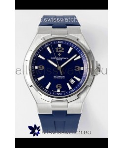 Vacheron Constantin Overseas 1:1 Mirror Swiss Replica Watch in Steel Blue Dial - Rubber Strap