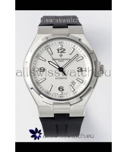 Vacheron Constantin Overseas 1:1 Mirror Swiss Replica Watch in White Dial - Rubber Strap
