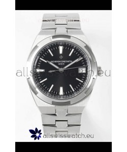 Vacheron Constantin Overseas 1:1 Mirror Swiss Replica Watch in Black Dial - Steel Strap