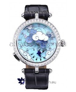 Van Cleef & Arpels Donde Des Papillons Stainless Steel Casing Swiss Movement Replica Watch 