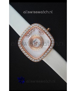 Chopard Happy Diamonds 38MM White Strap in White Dial