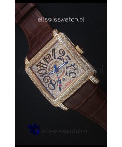 Franck Muller Conquistador King Automatic Swiss Replica Watch in Rose Gold 