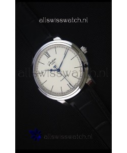 Glashuette Senator Excellence Cream Dial Steel Case Swiss Replica Watch