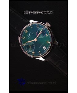 IWC Portugieser Swiss Updated Version - 1:1 Mirror Replica Watch Green Dial Steel Case Watch