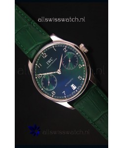 IWC Portugieser Swiss 1:1 Mirror Replica Watch Green Dial Steel Case Watch