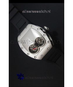 Richard Mille RM053 Tourbillon Pablo Mac Donough Swiss Replica Watch in Titanium Case Black Strap